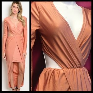 Gorgeous cut out high low dress